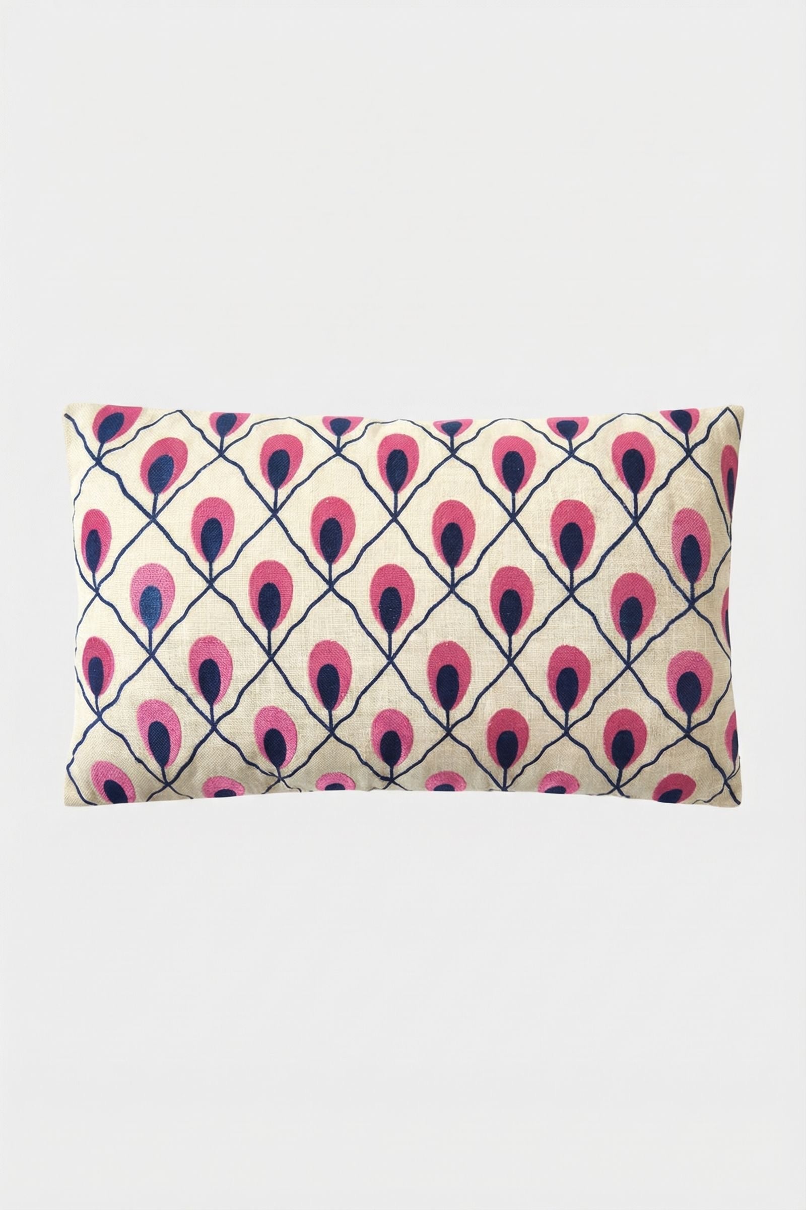 Trina Turk Embroidered Lumbar Pillow