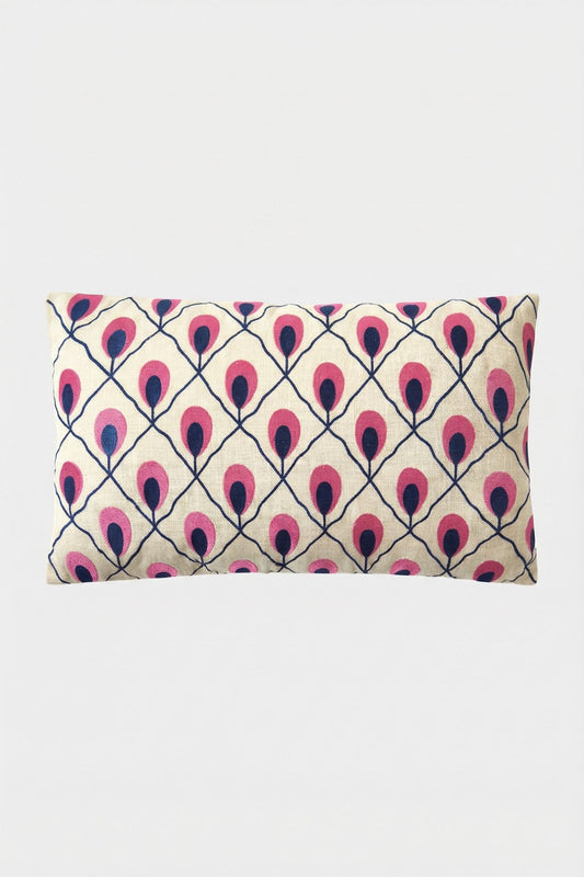 Trina Turk Embroidered Lumbar Pillow
