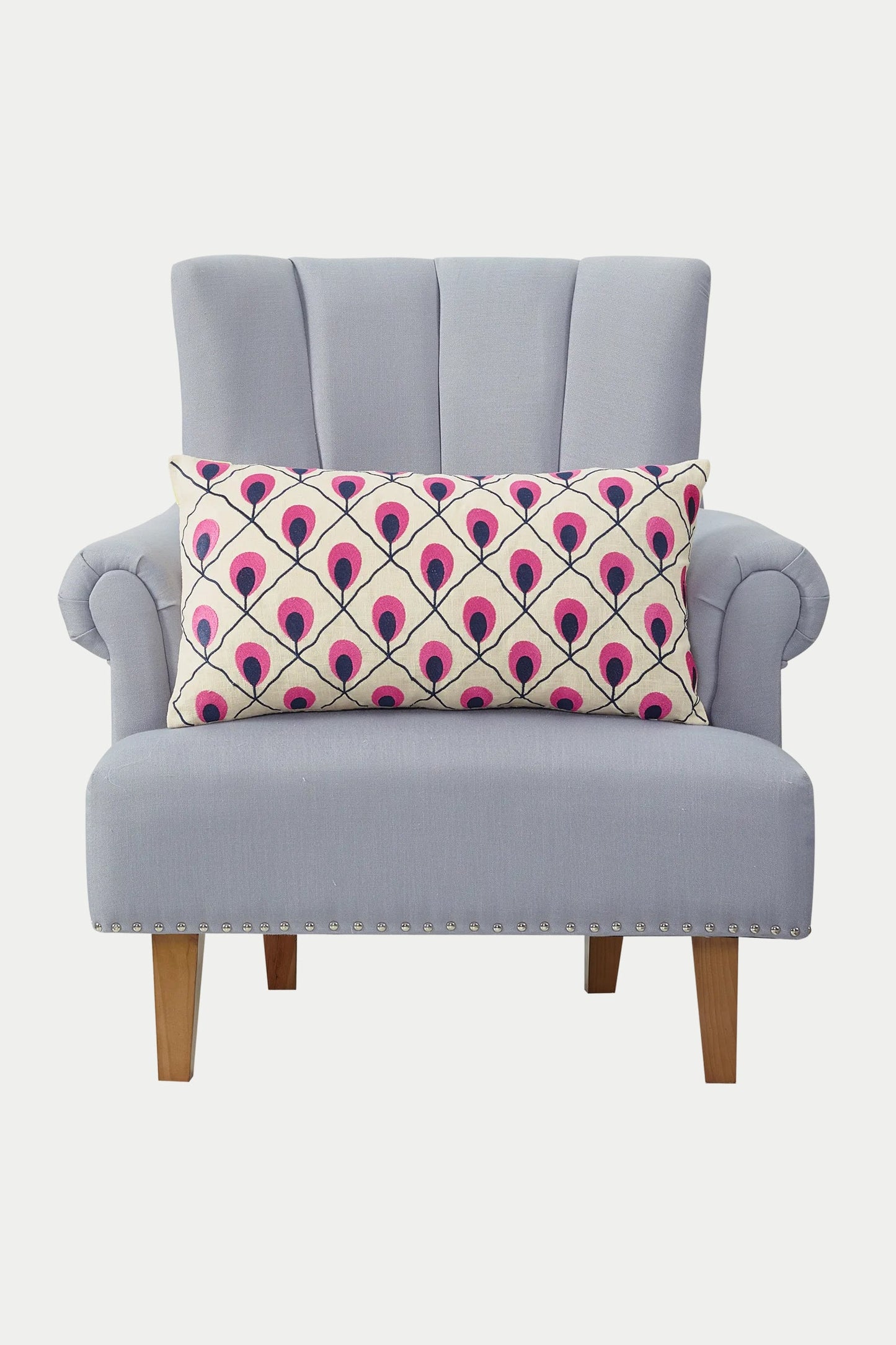 Trina Turk Embroidered Lumbar Pillow