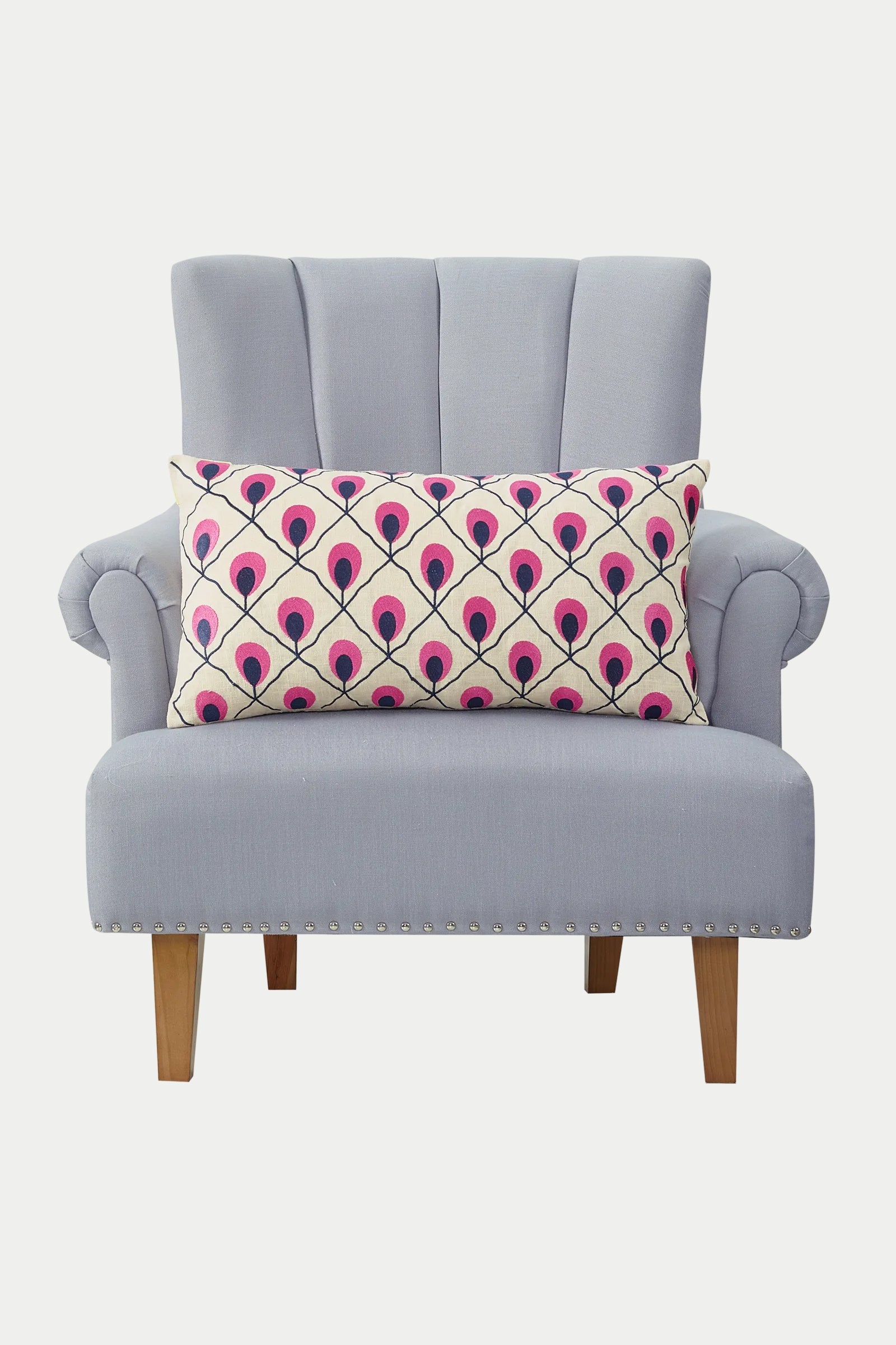 Trina Turk Embroidered Lumbar Pillow