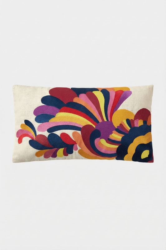 Trina Turk Embroidered Lumbar Pillow