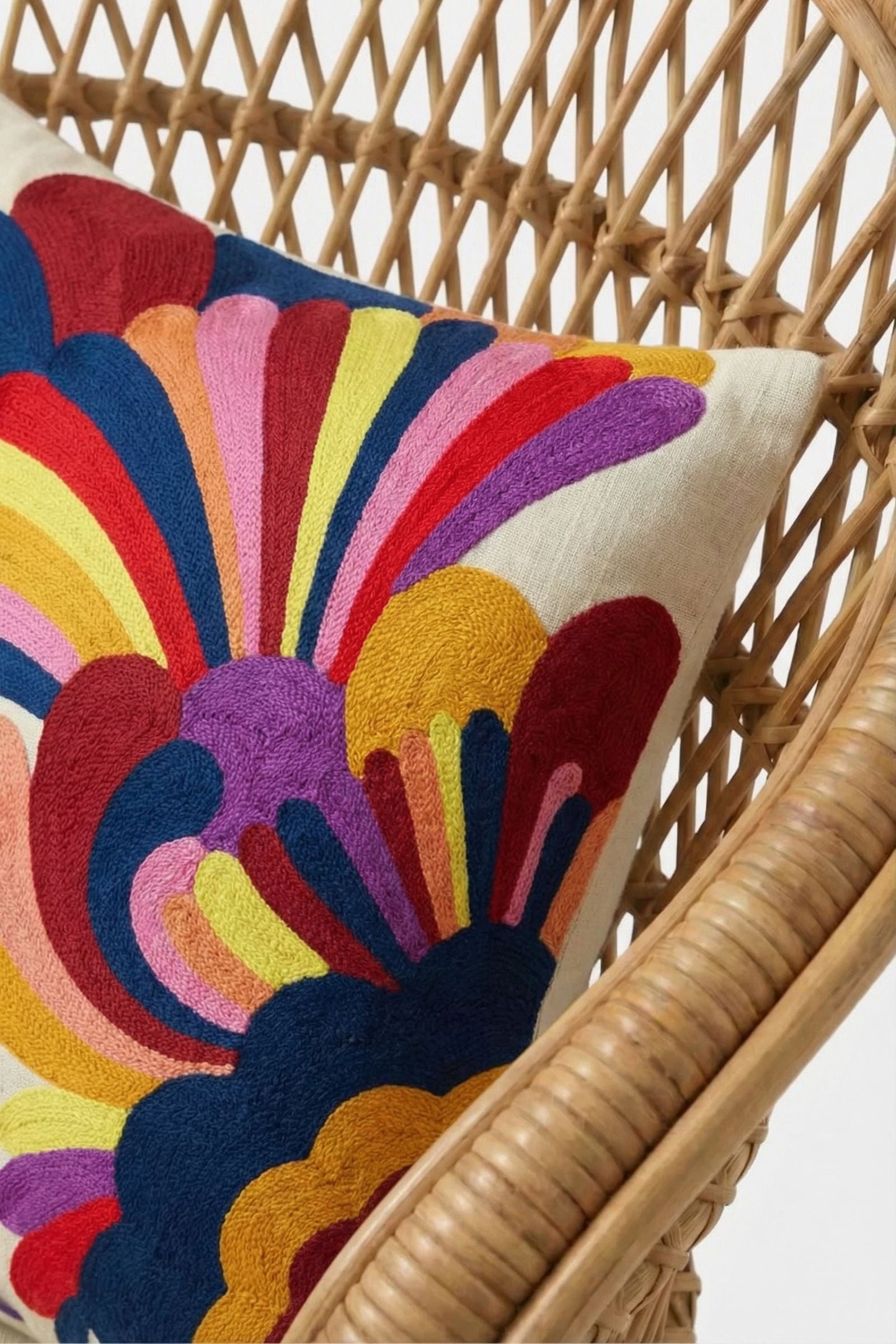 Trina Turk Embroidered Lumbar Pillow
