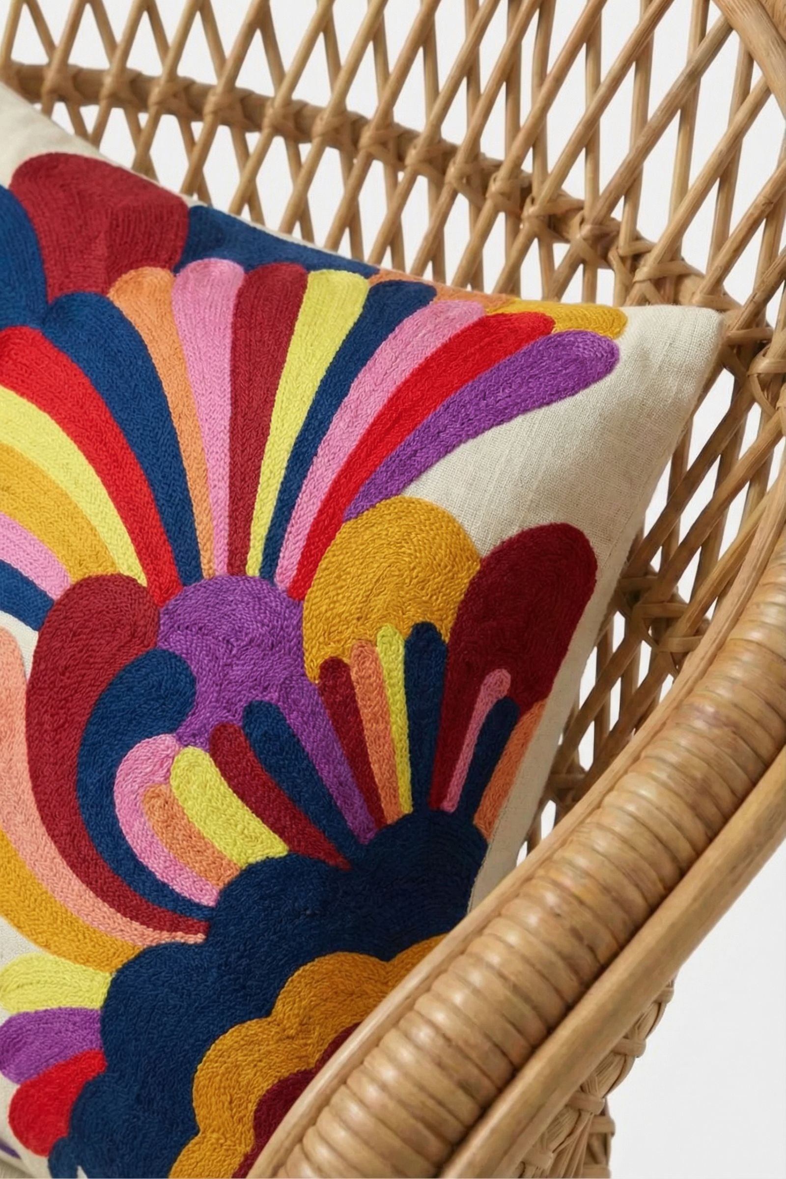 Trina Turk Embroidered Lumbar Pillow