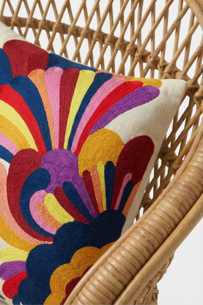 Trina Turk Embroidered Lumbar Pillow