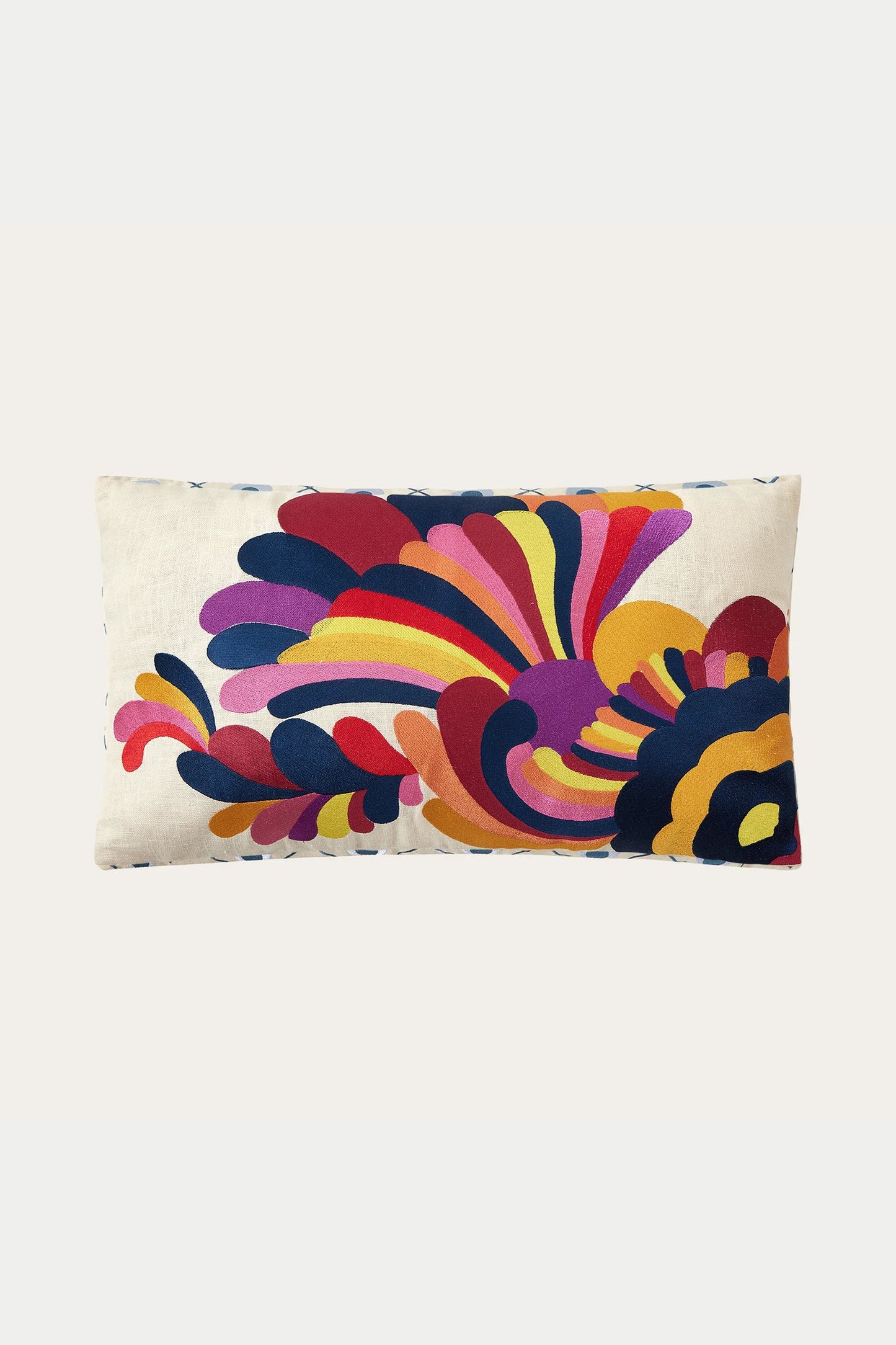 Trina Turk Embroidered Lumbar Pillow