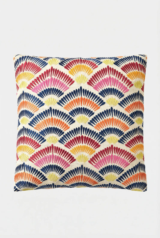 Trina Turk Embroidered Square Pillow