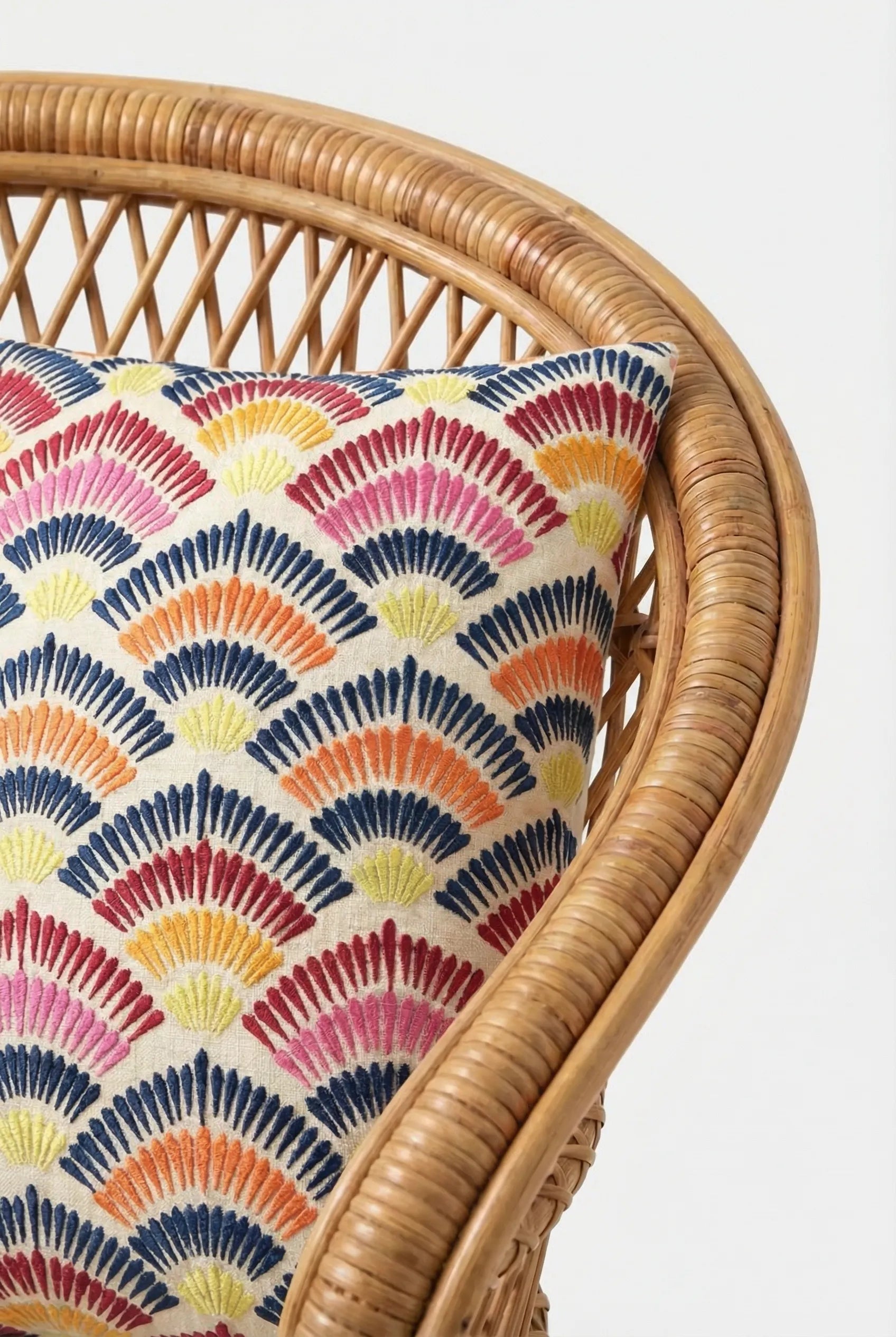 Trina Turk Embroidered Square Pillow