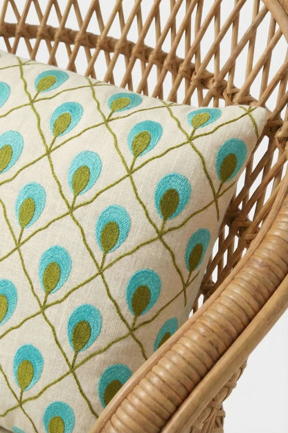 Trina Turk Roseville Embroidered Lumbar Pillow