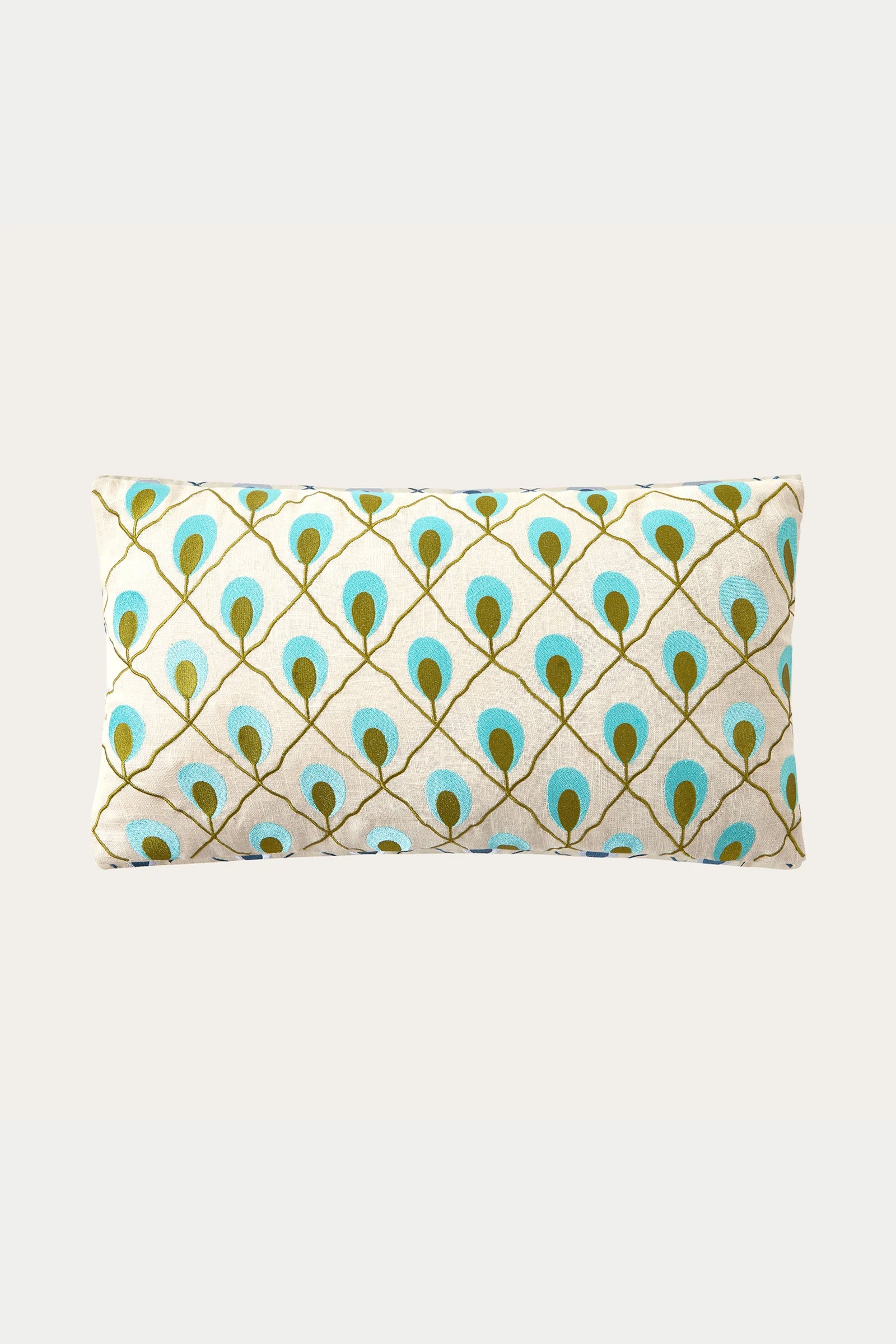 Trina Turk Roseville Embroidered Lumbar Pillow