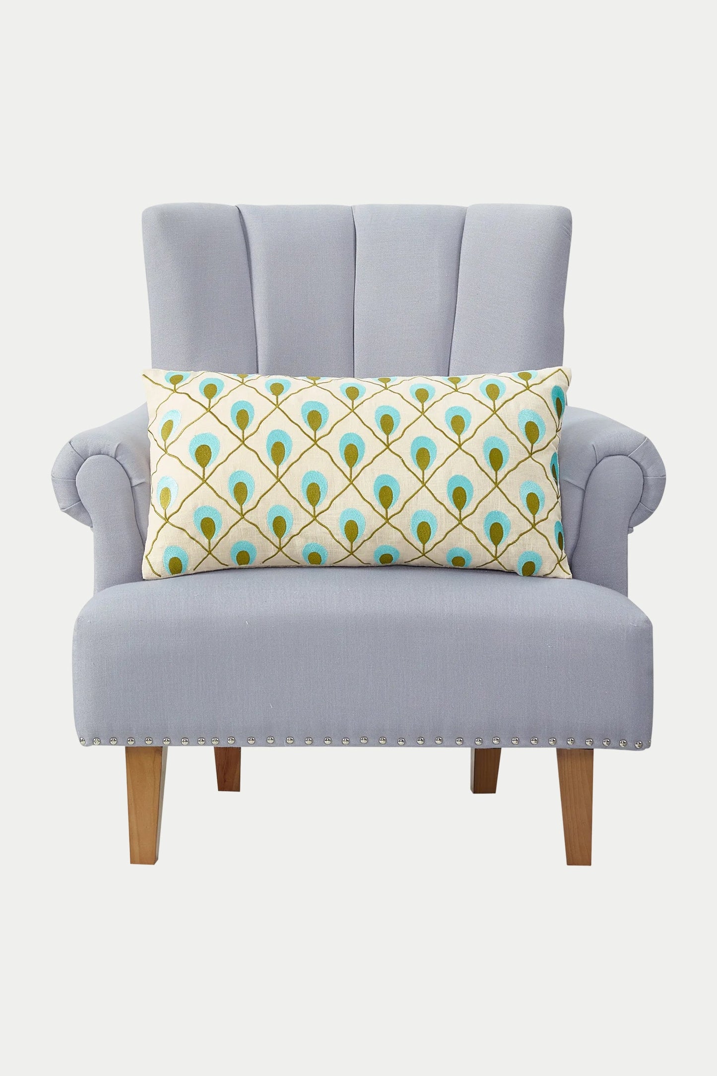 Trina Turk Roseville Embroidered Lumbar Pillow