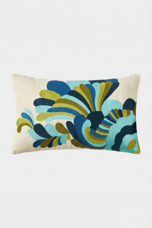 Trina Turk Escondido Embroidered Lumbar Pillow