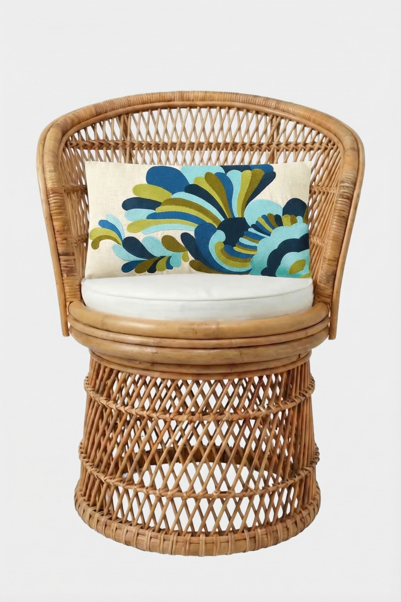 Trina Turk Escondido Embroidered Lumbar Pillow