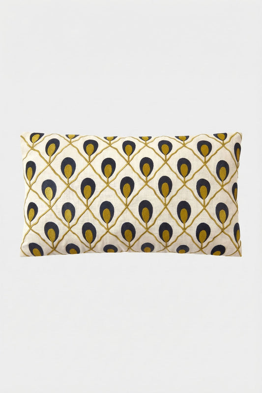 Trina Turk Roseville Embroidered Lumbar Pillow