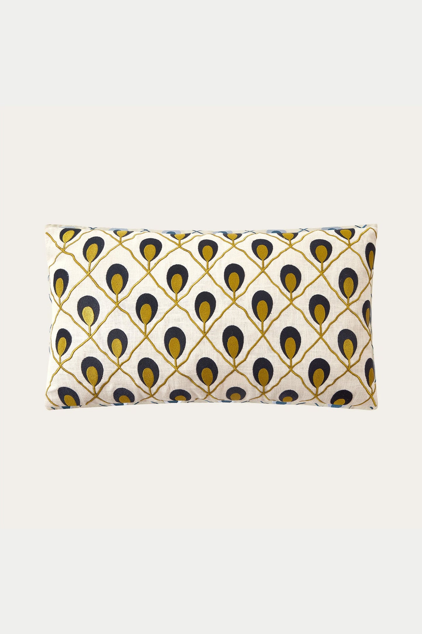 Trina Turk Roseville Embroidered Lumbar Pillow
