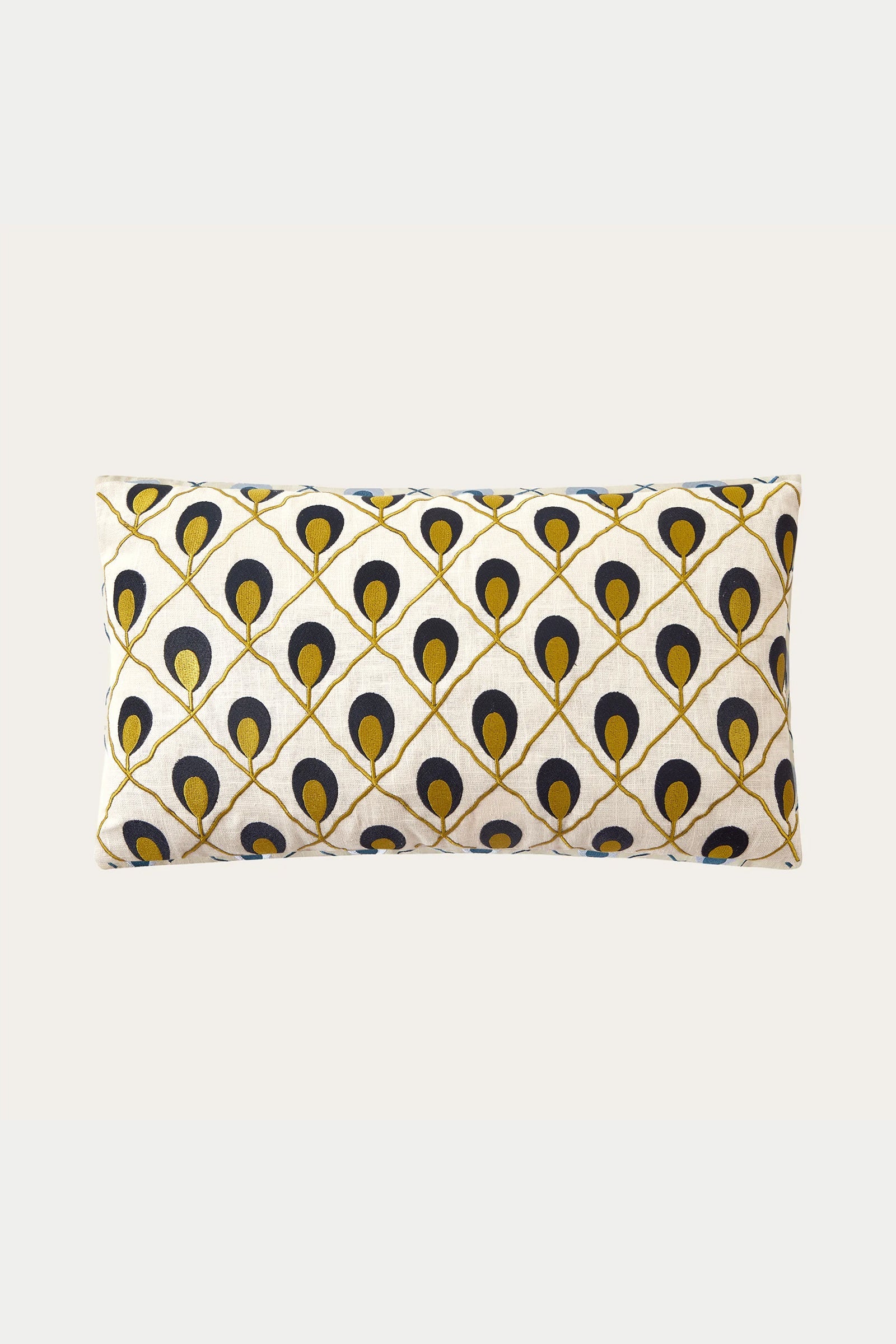 Trina Turk Roseville Embroidered Lumbar Pillow