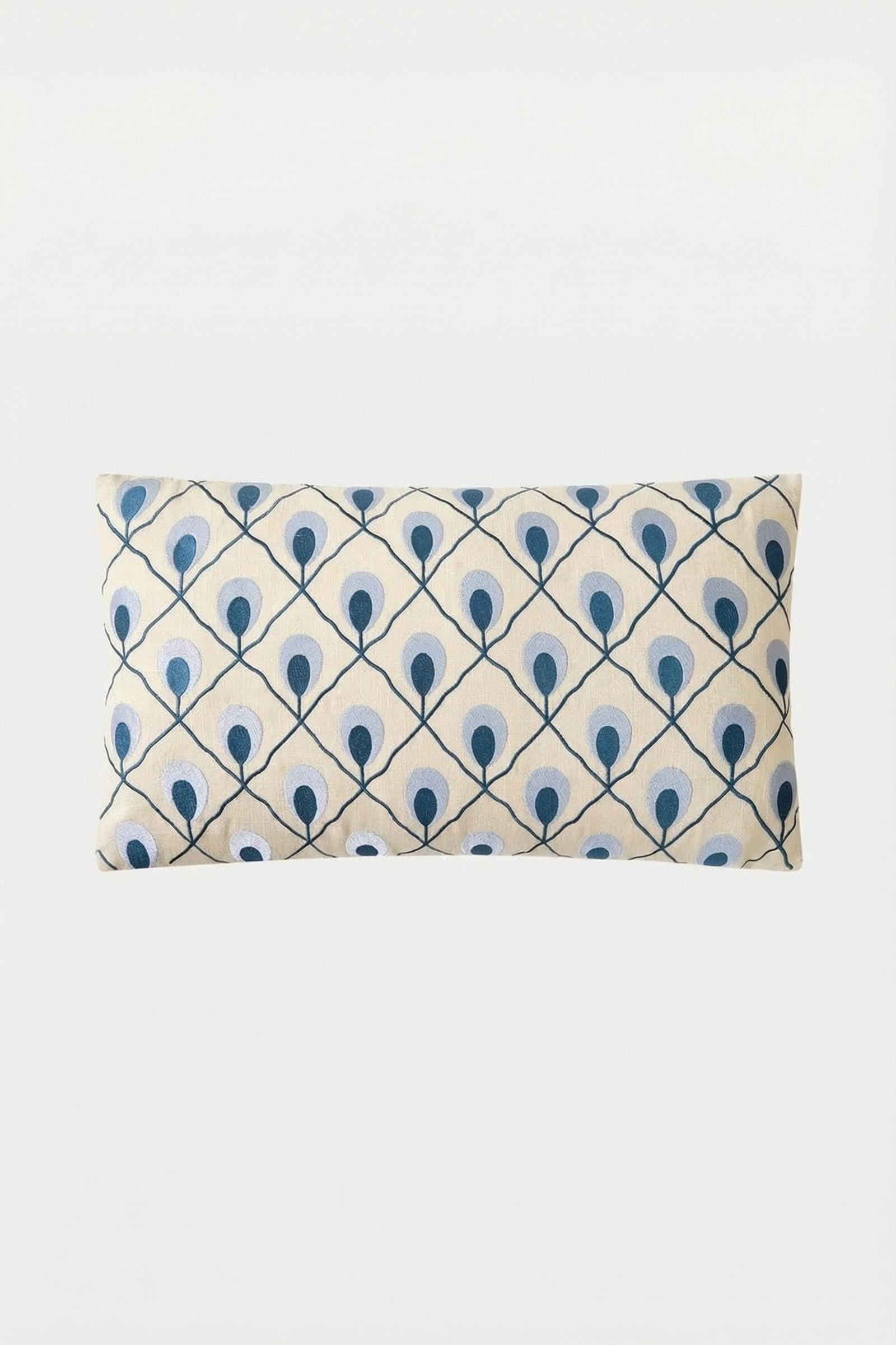Trina Turk Roseville Embroidered Lumbar Pillow