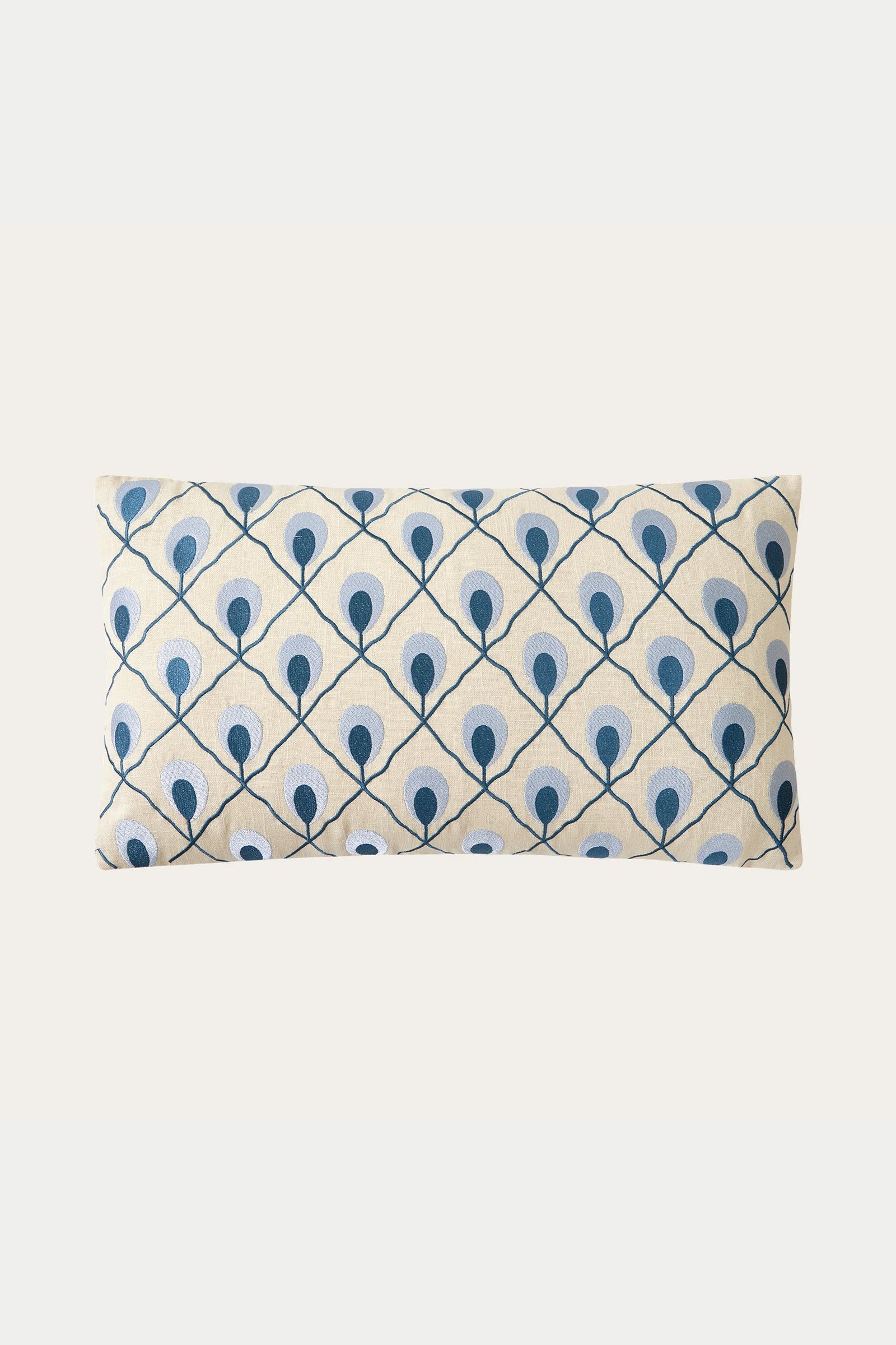 Trina Turk Roseville Embroidered Lumbar Pillow