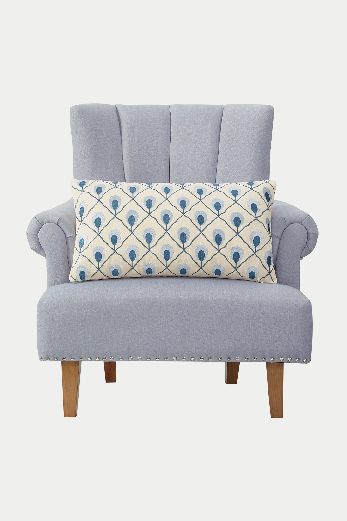 Trina Turk Roseville Embroidered Lumbar Pillow