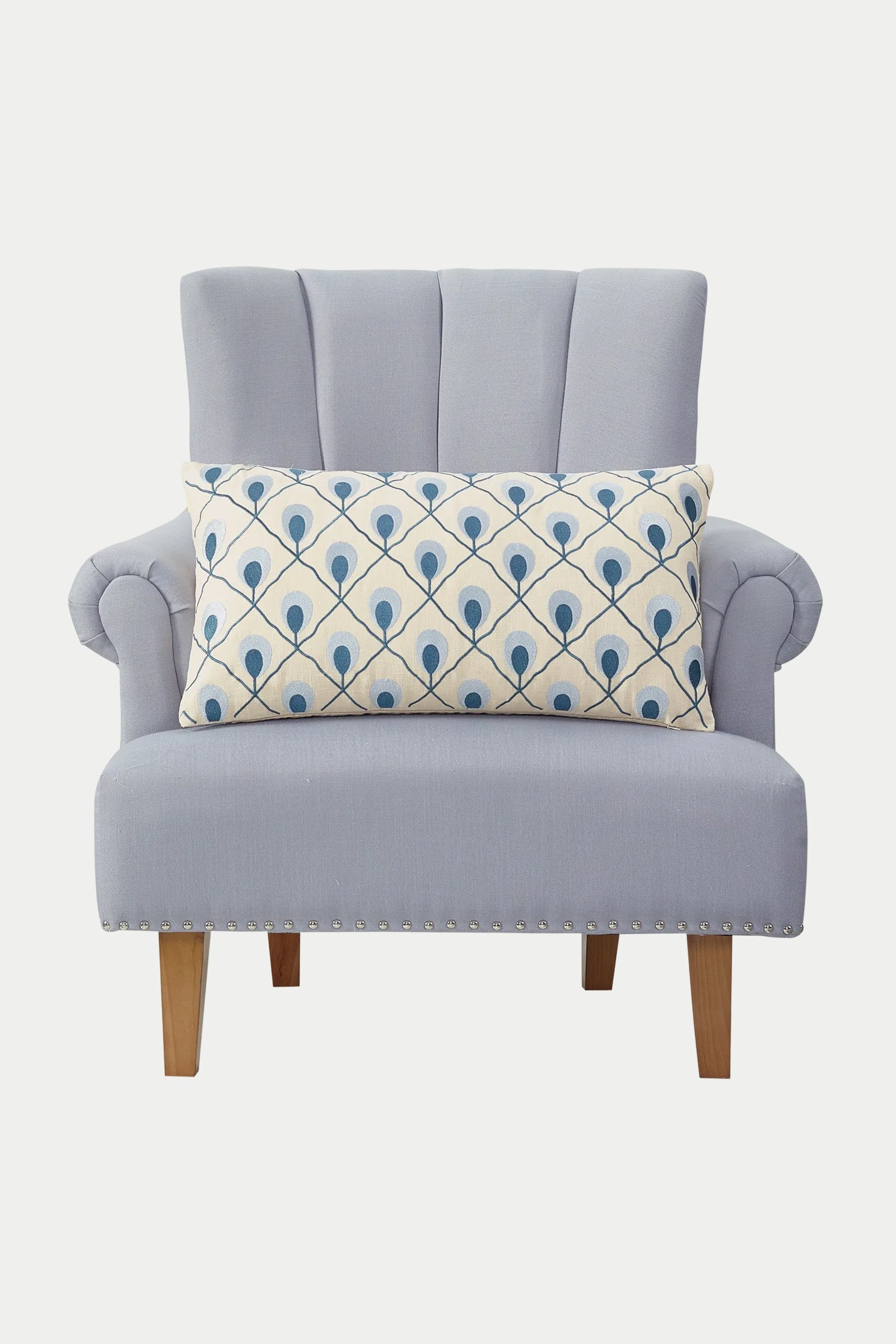 Trina Turk Roseville Embroidered Lumbar Pillow