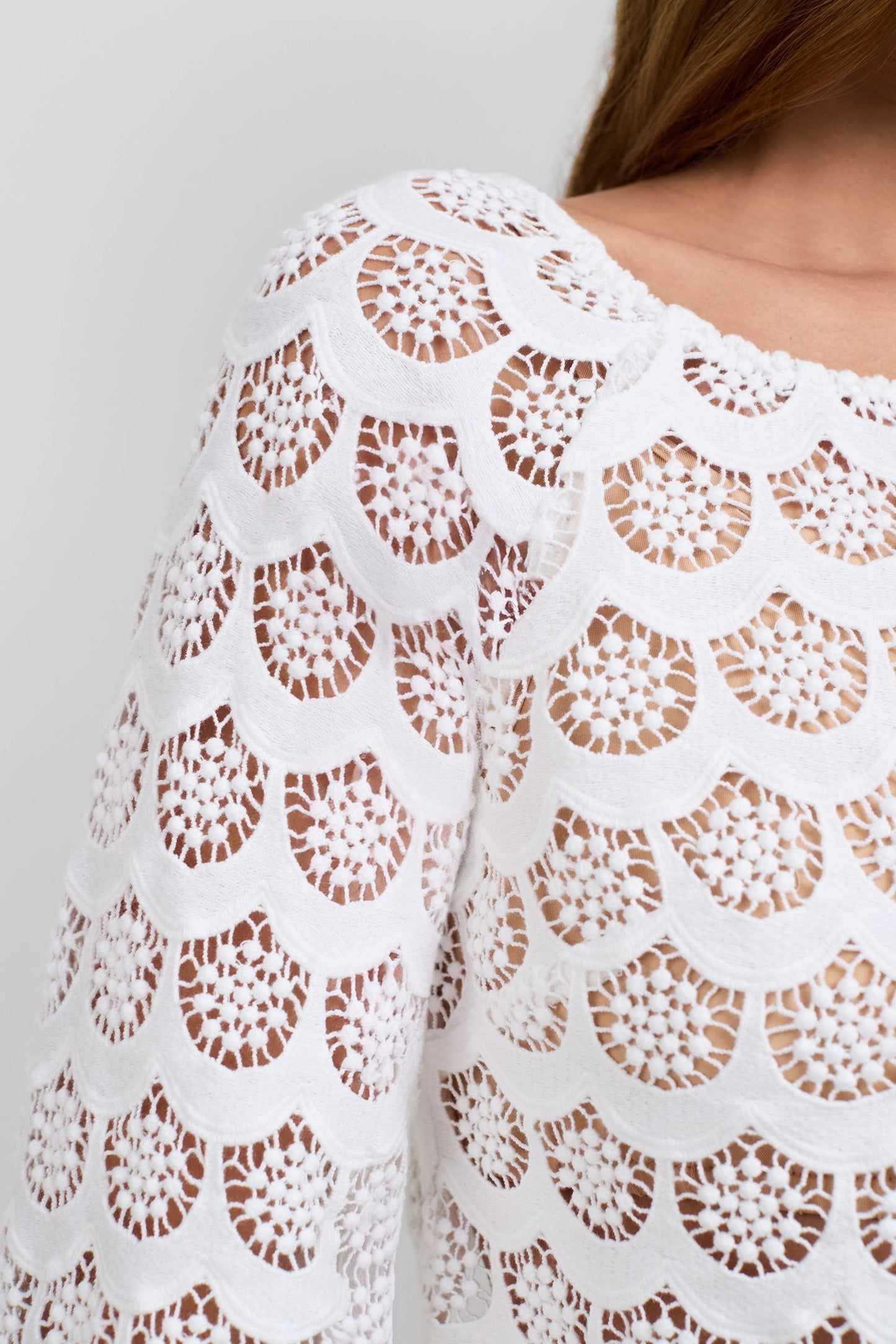 Trina Turk Helen Crochet Lace Top