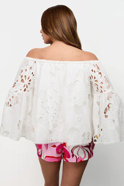 Trina Turk Perry Off-Shoulder Top
