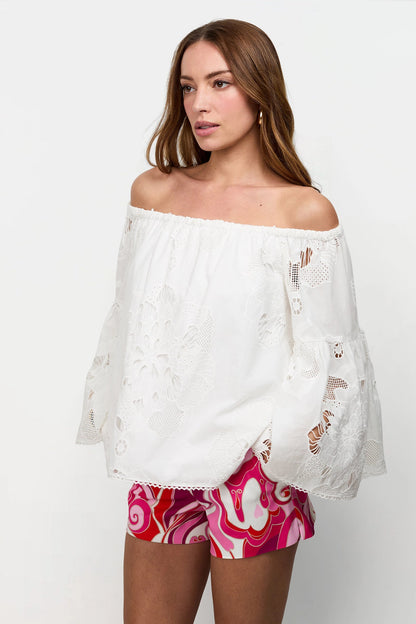 Trina Turk Perry Off-Shoulder Top