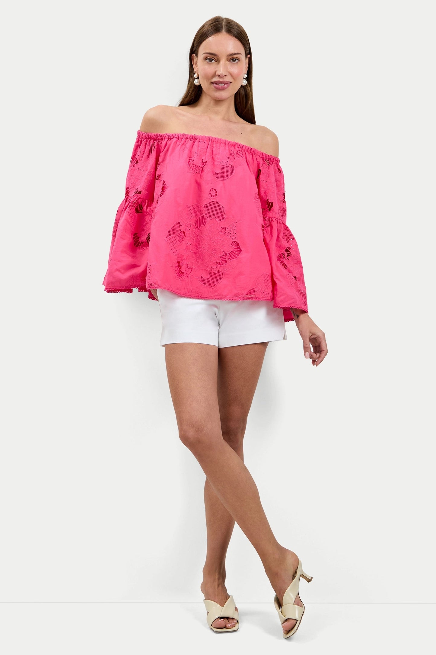 Trina Turk Perry Off-Shoulder Top