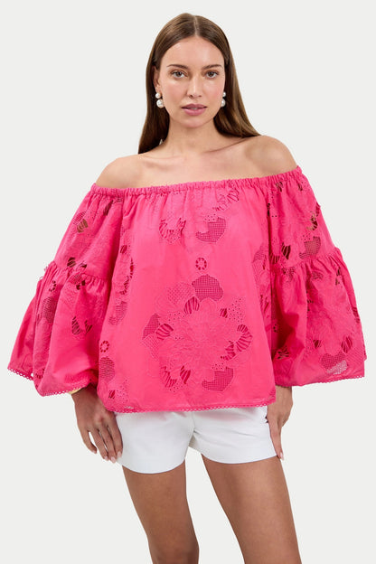 Trina Turk Perry Off-Shoulder Top