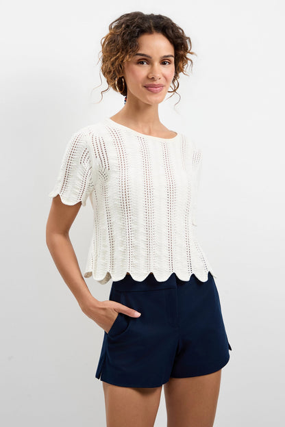 Trina Turk Playa Largo Wavy Knit Top