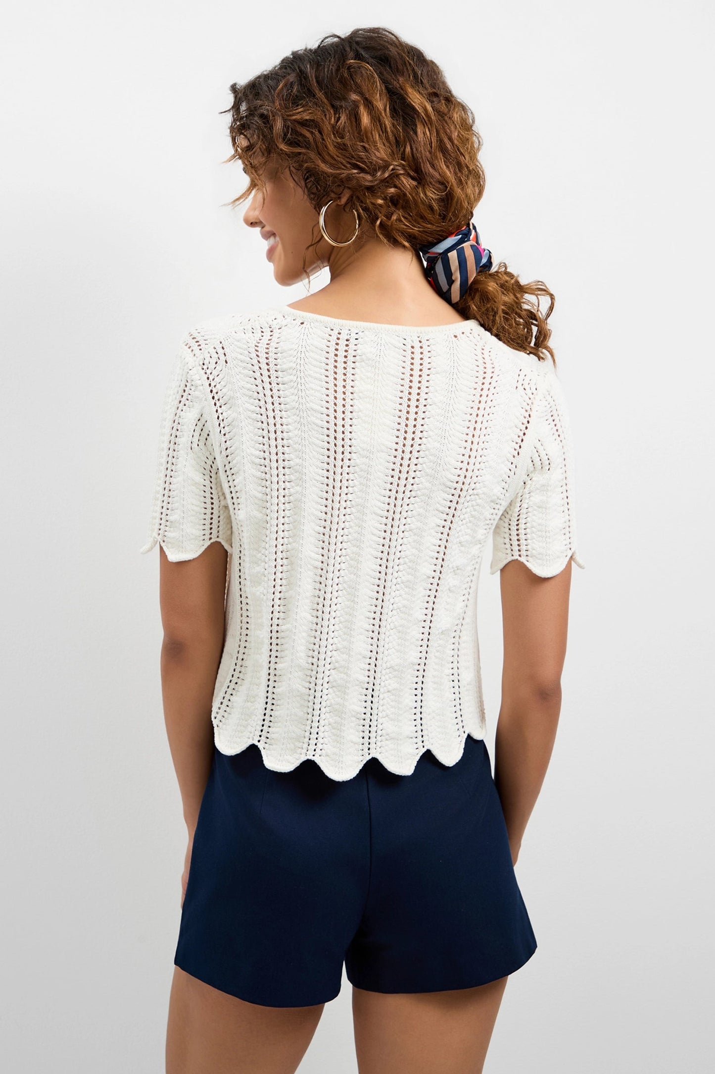 Trina Turk Playa Largo Wavy Knit Top