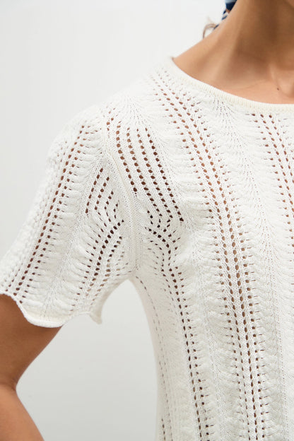 Trina Turk Playa Largo Wavy Knit Top