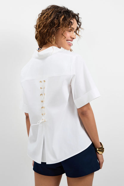 Trina Turk Triennale Lace-Up Back Top
