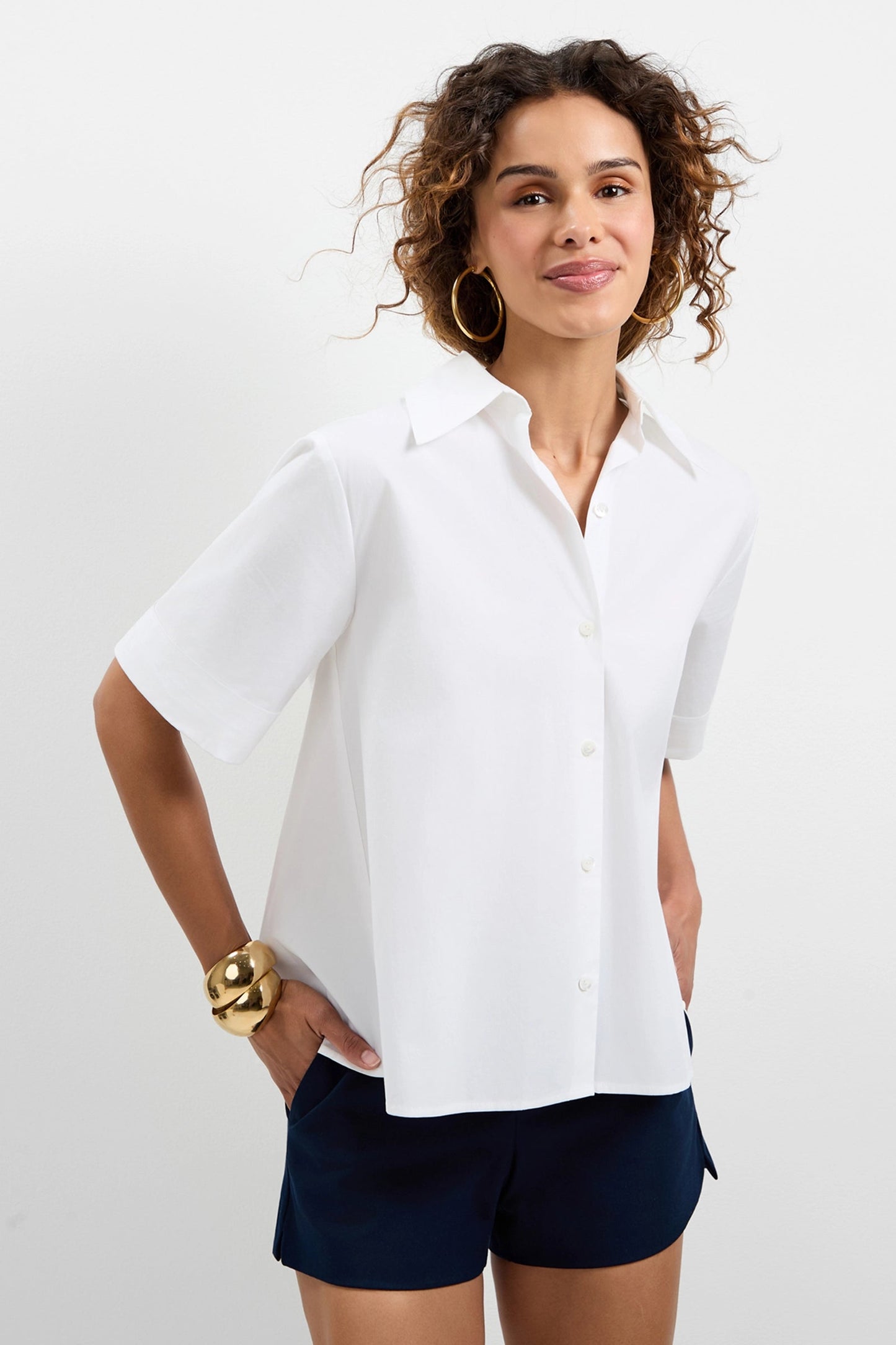 Trina Turk Triennale Lace-Up Back Top