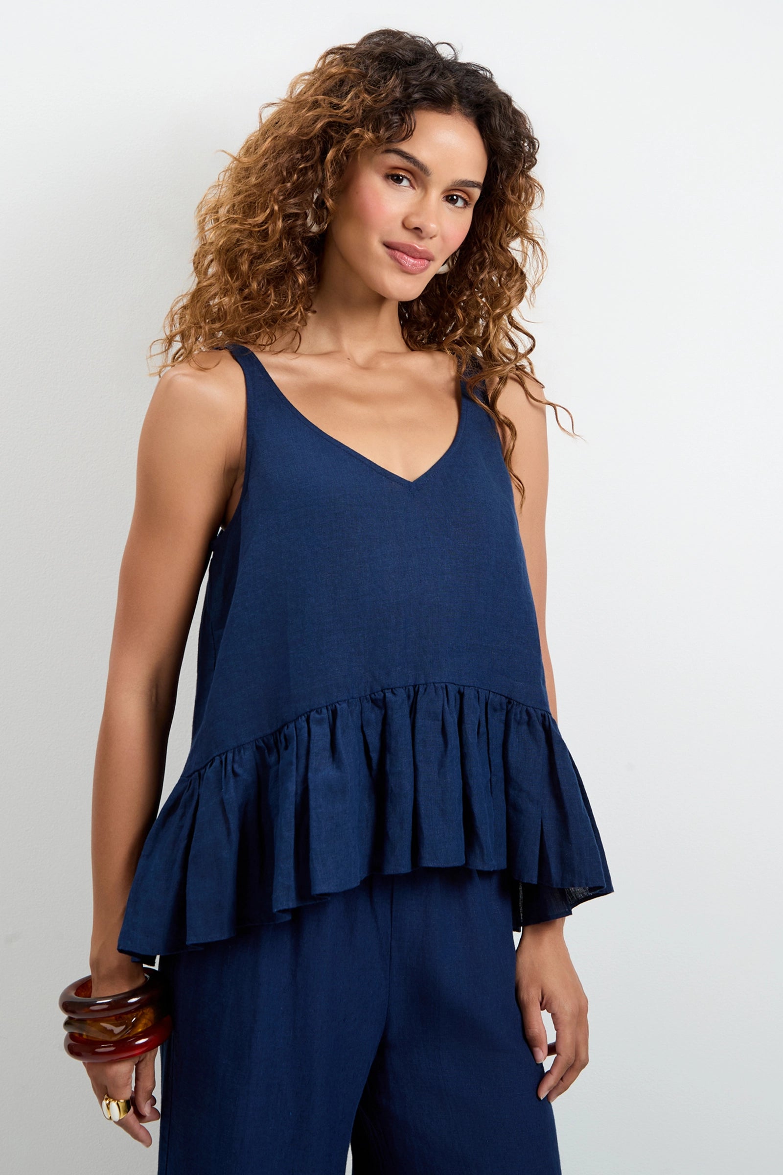 Trina Turk Bosco Tiered Ruffle Top