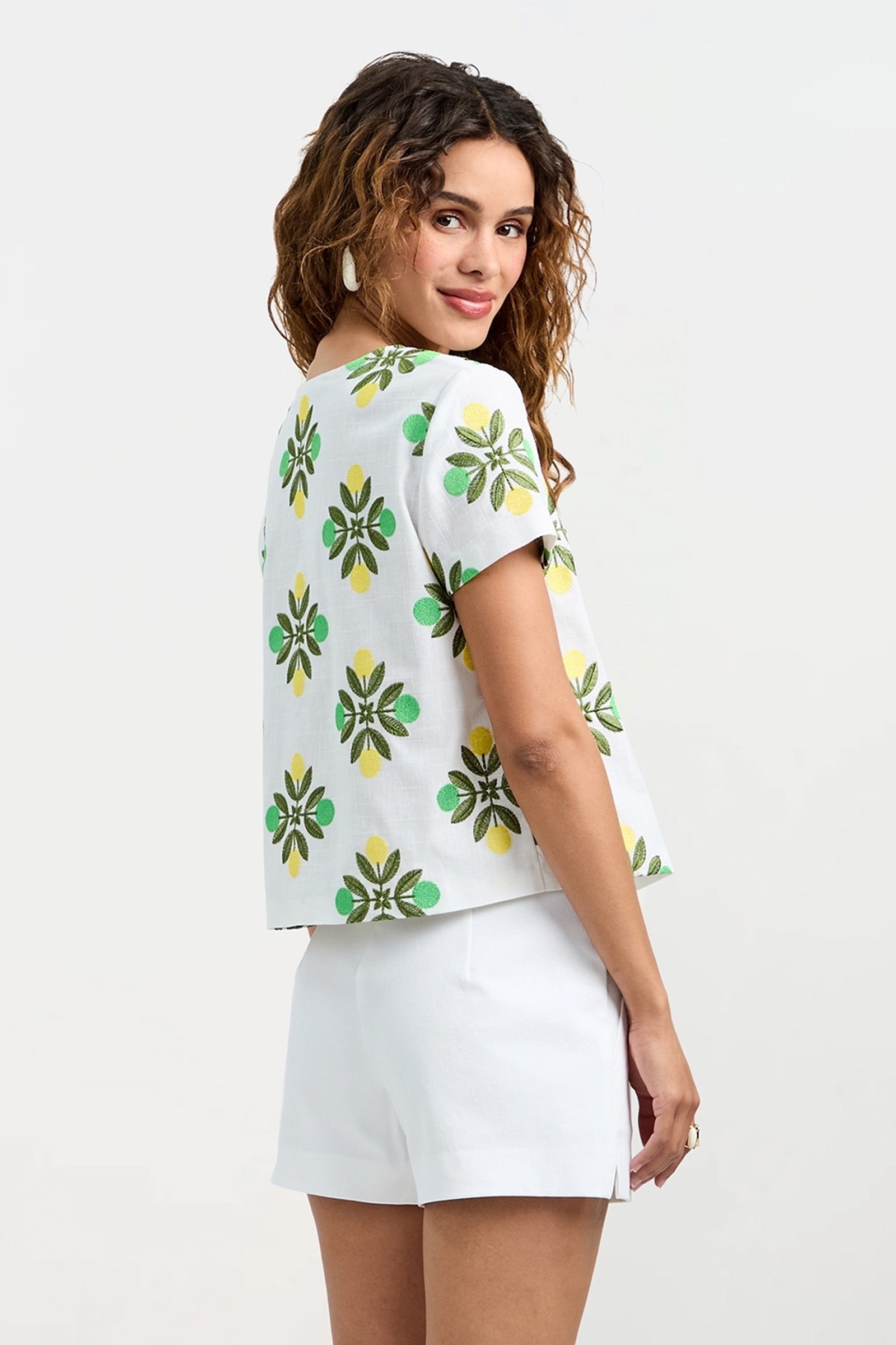 Trina Turk Salina Tie-Front Top