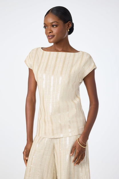 Trina Turk Breene Boatneck Top