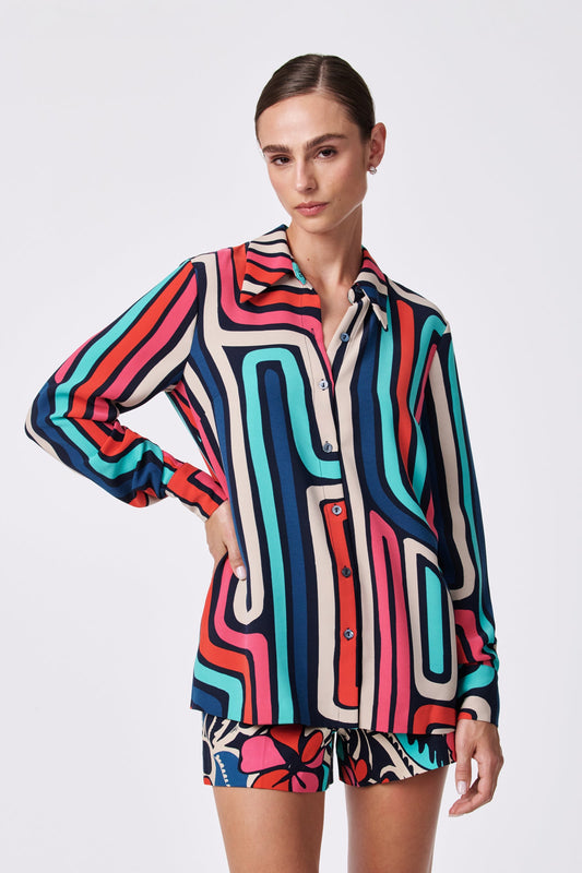 Trina Turk Montero Button-Up Shirt