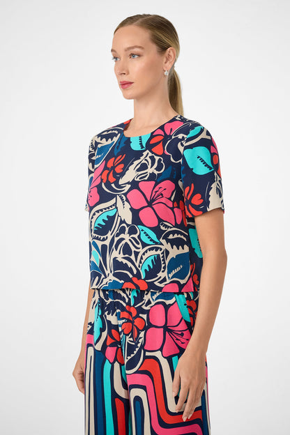 Trina Turk Sitio Short-Sleeve Top