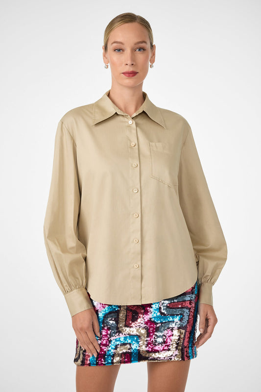 Trina Turk Burle Button-Back Shirt