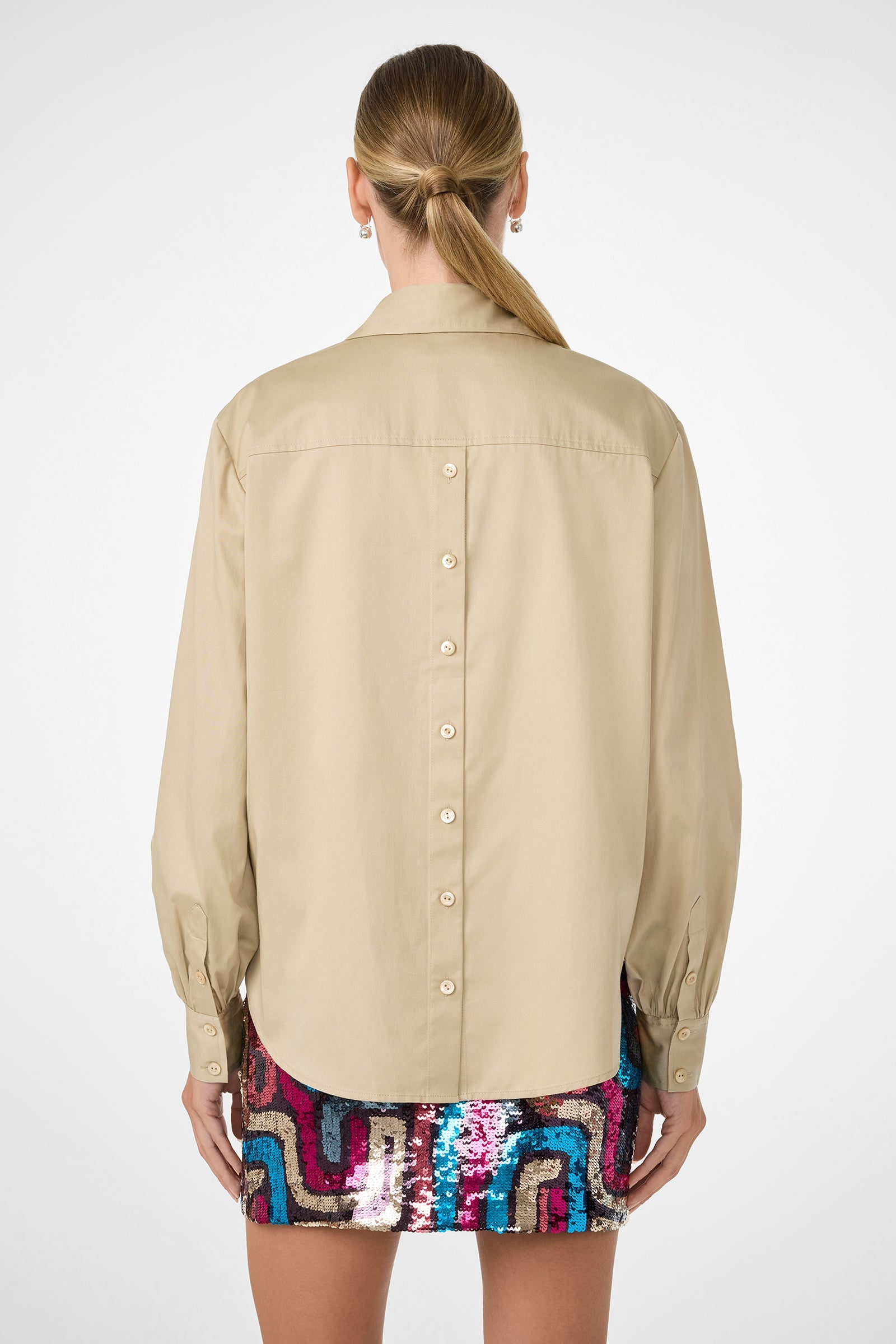 Trina Turk Burle Button-Back Shirt