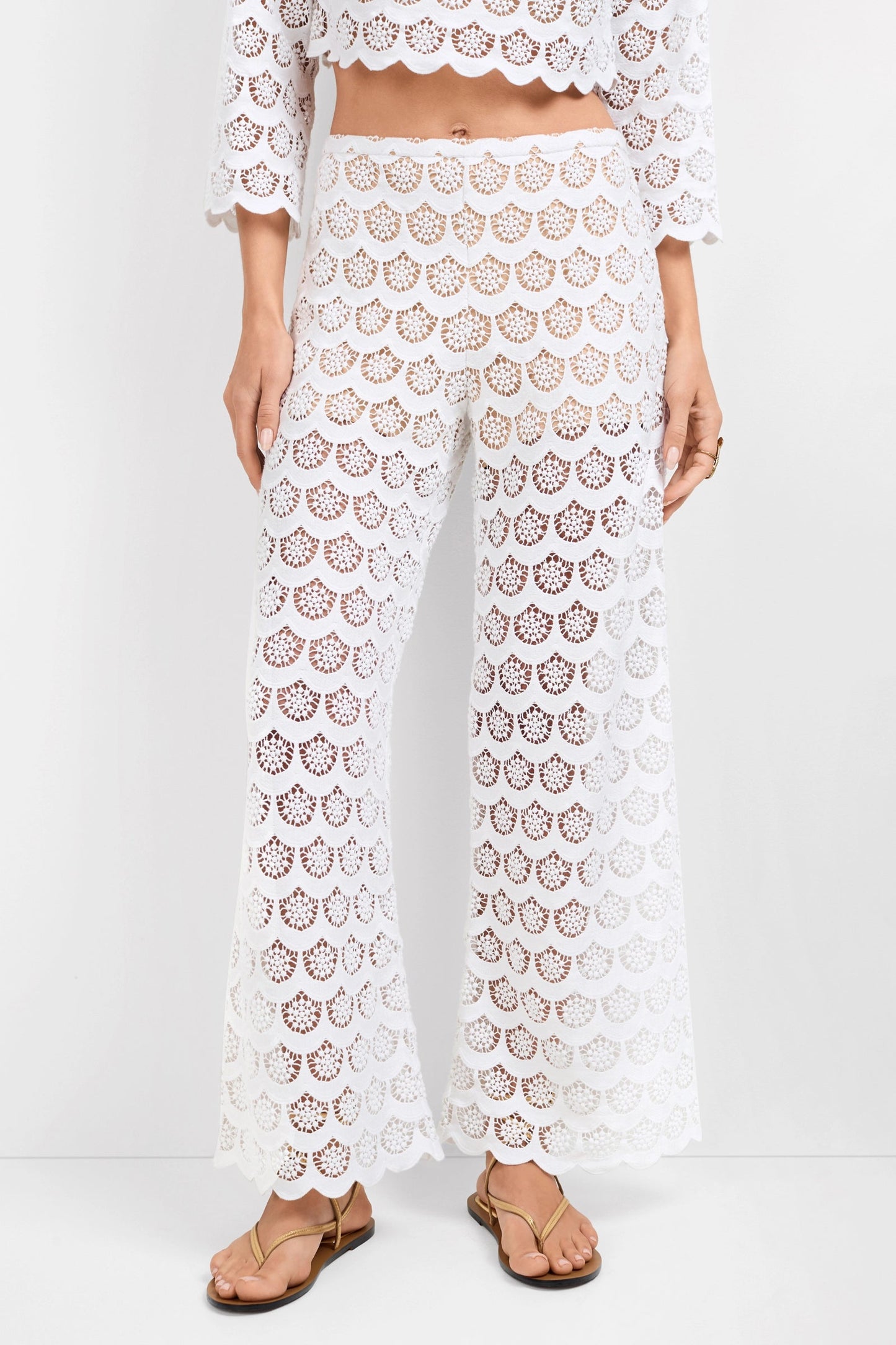 Trina Turk Dzo Dzo Crochet Lace Pant