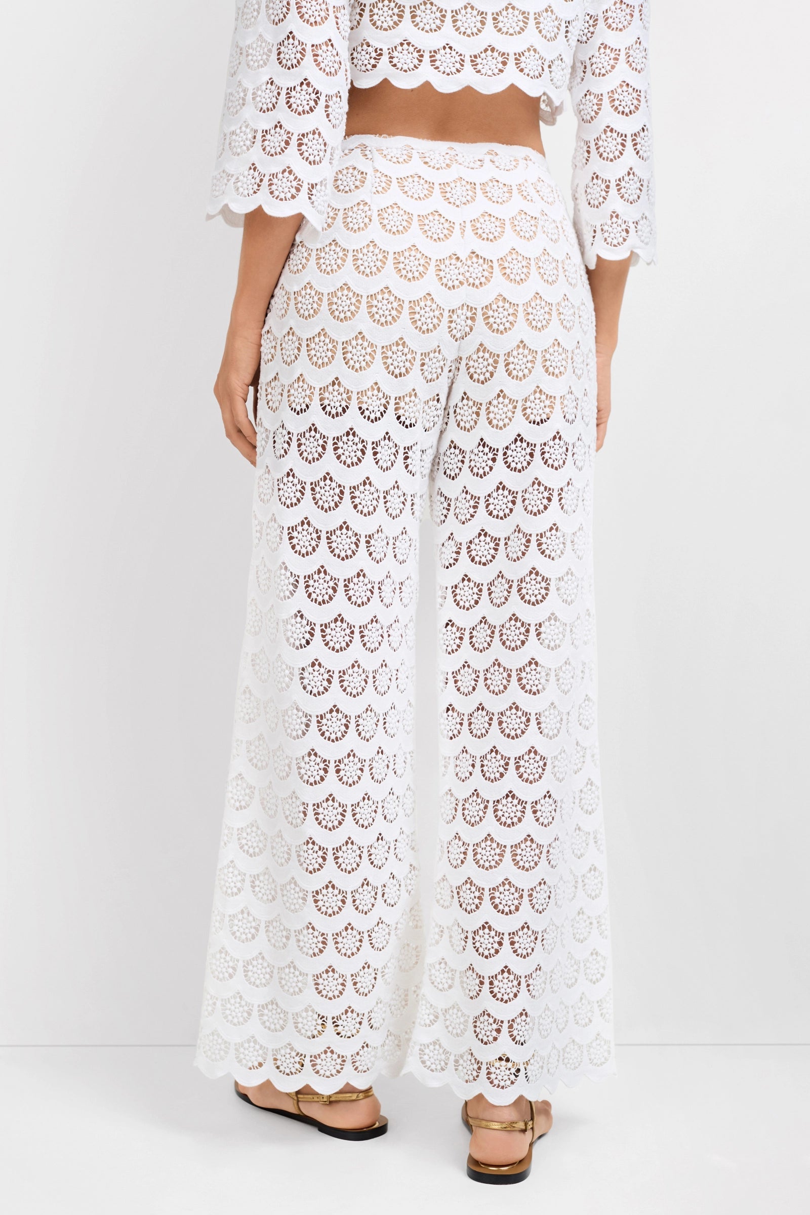 Trina Turk Dzo Dzo Crochet Lace Pant