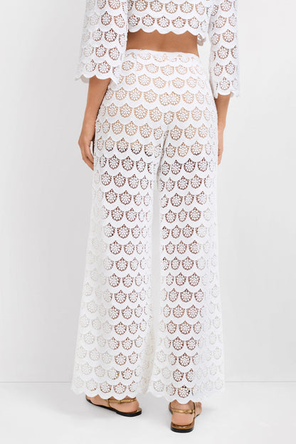 Trina Turk Dzo Dzo Crochet Lace Pant