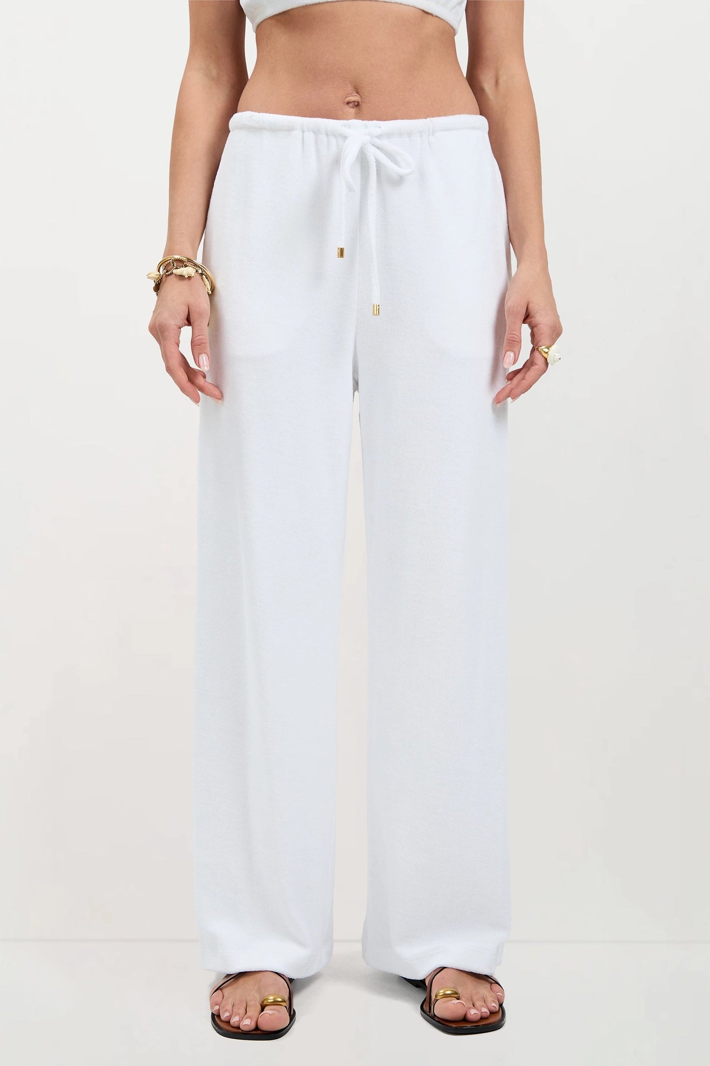 Trina Turk Linsk Wide-Leg Pant - Poolside Terry