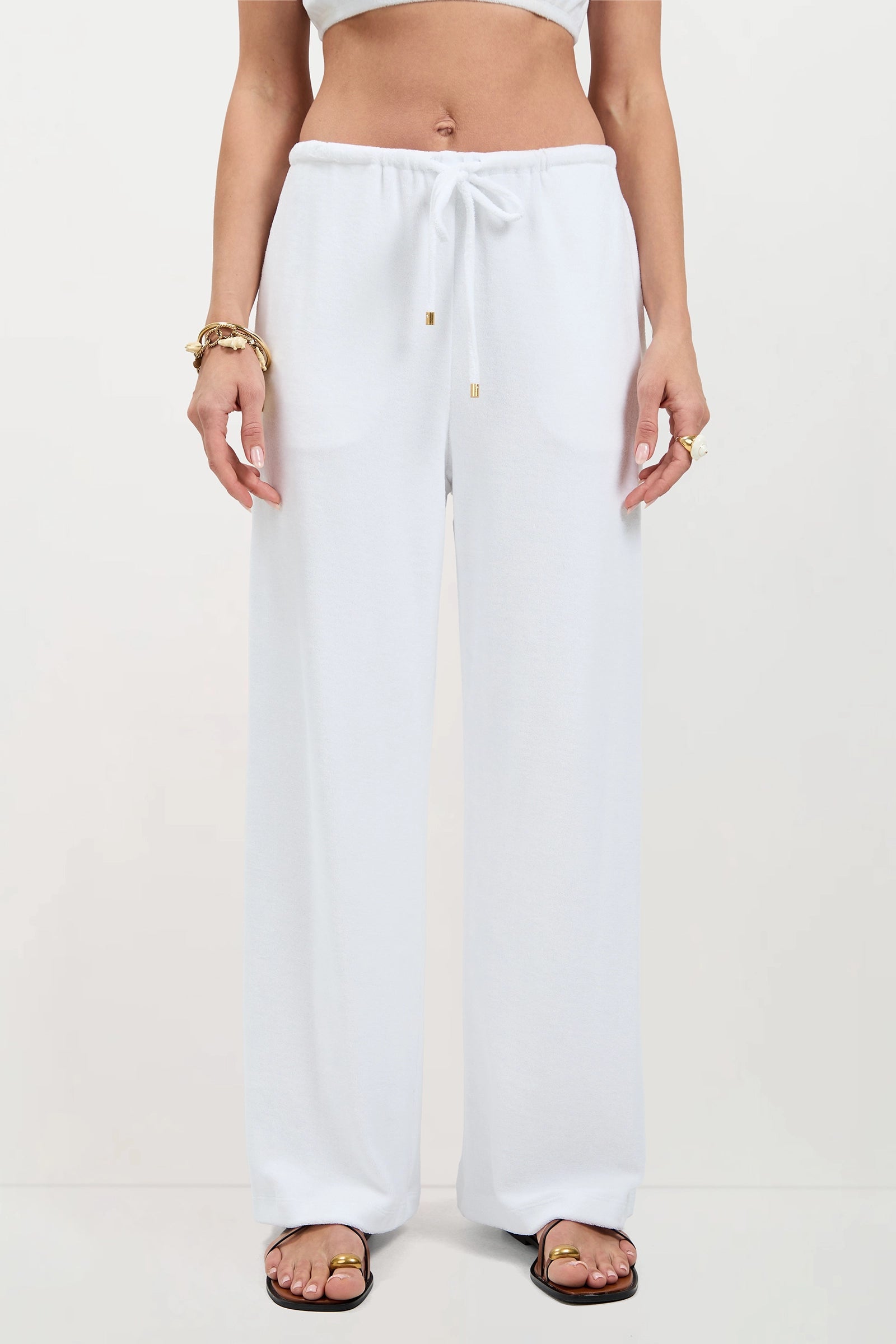 Trina Turk Linsk Wide-Leg Pant - Poolside Terry