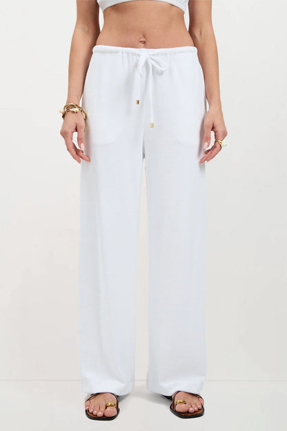 Trina Turk Linsk Wide-Leg Pant - Poolside Terry