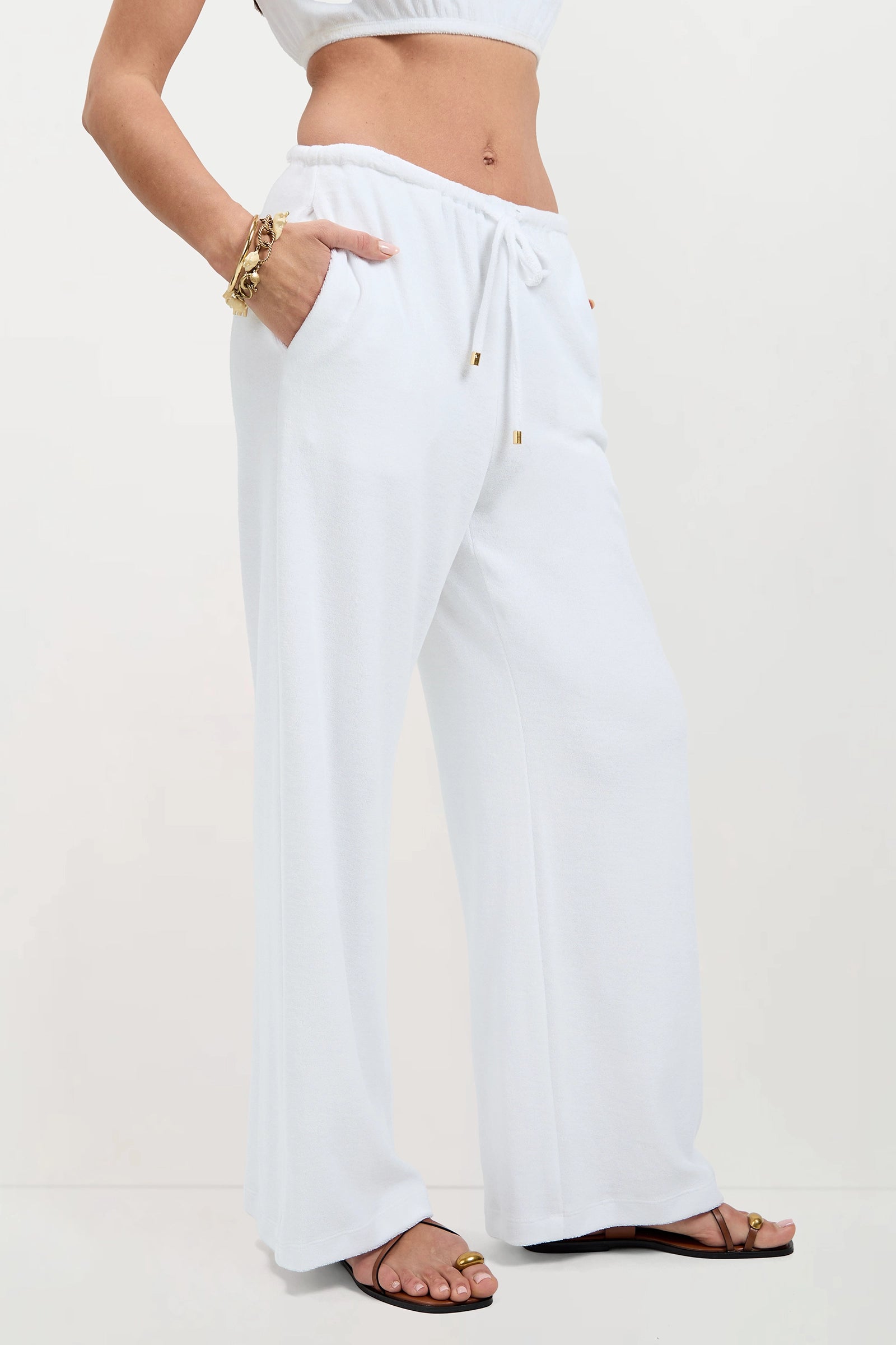 Trina Turk Linsk Wide-Leg Pant - Poolside Terry