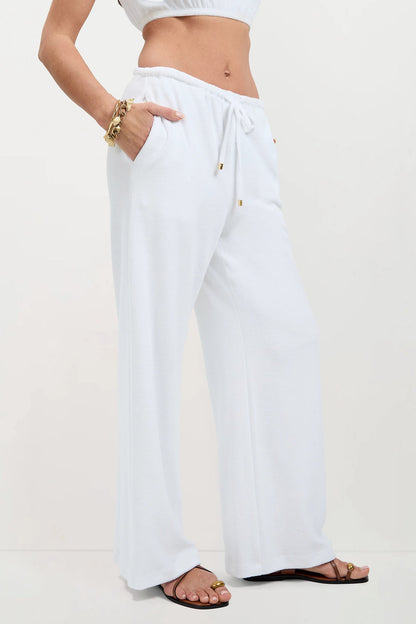 Trina Turk Linsk Wide-Leg Pant - Poolside Terry