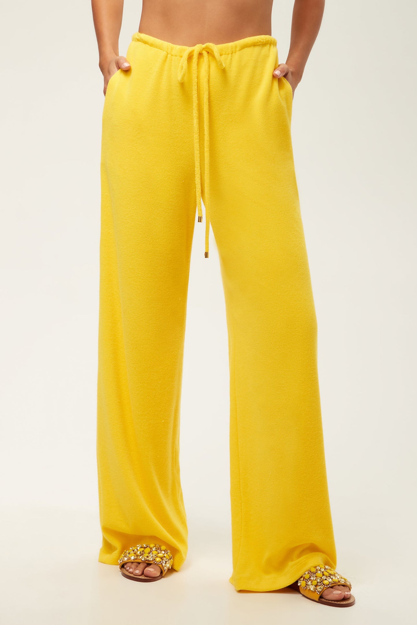 Trina Turk Linsk Wide-Leg Pant - Poolside Terry
