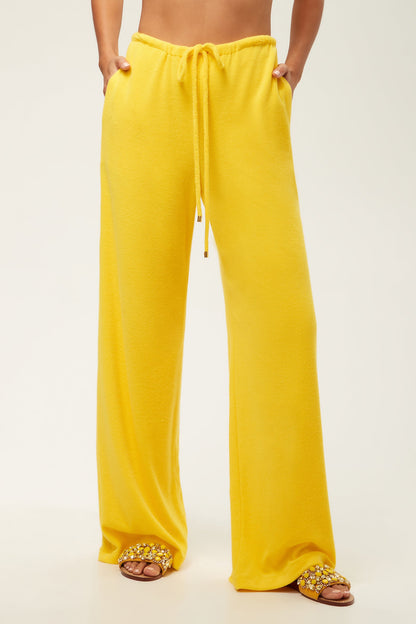 Trina Turk Linsk Wide-Leg Pant - Poolside Terry